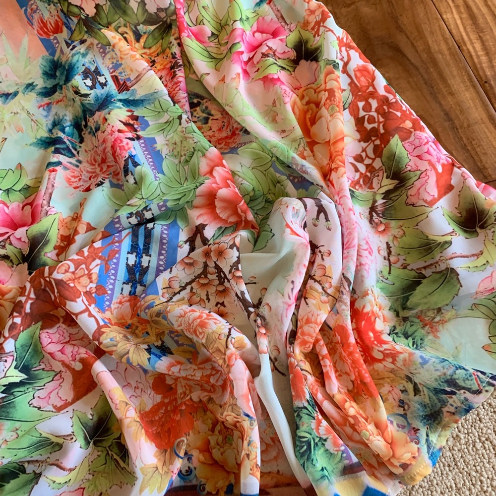 Restocked! Bohemian Chiffon Scarf Maxi Dress - Picture 6 of 8